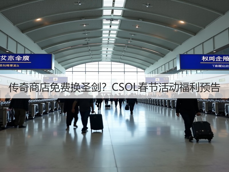 传奇商店免费换圣剑？CSOL春节活动福利预告