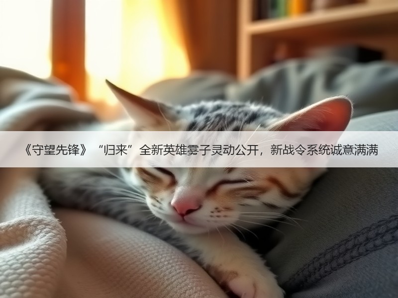 《守望先锋》“归来”全新英雄雾子灵动公开，新战令系统诚意满满